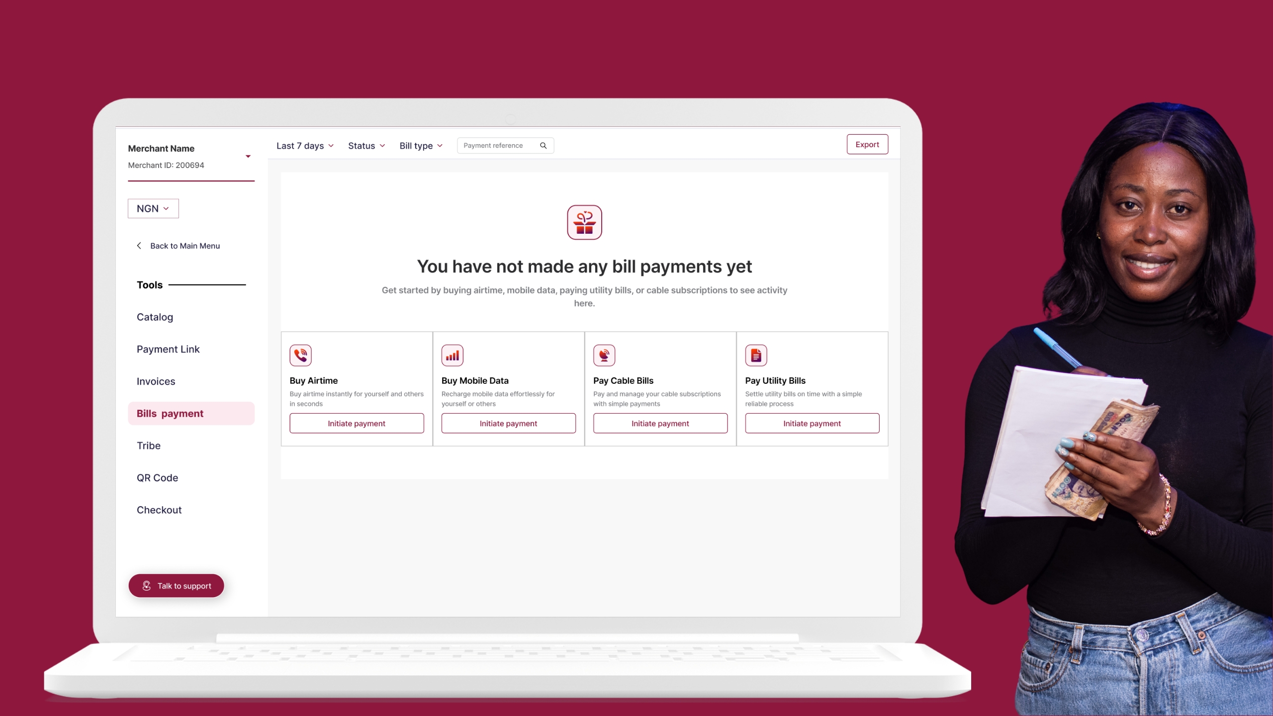 You can now pay for essential utility bills, cable TV, airtime, and mobile data directly from your Transactpay Dashboard balance.